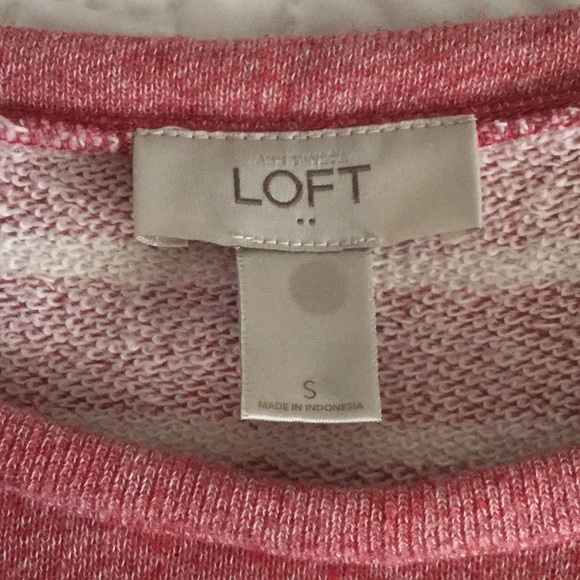 Rust & White Striped Sweater from Loft - Picture 3 of 3